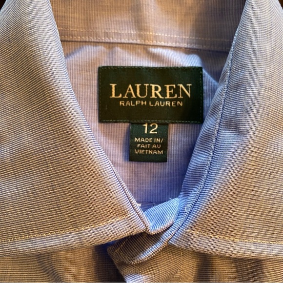 Ralph Lauren shirt button up long sleeve collared boys dress shirt - Picture 5 of 10